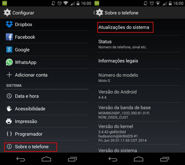 Como economizar a bateria do Motorola Moto G (2014)