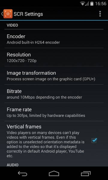 SCR Screen Recorder Android Lollipop