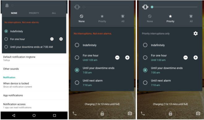 Android 5.1 integrará alarmes na opção da Função de Interrupções