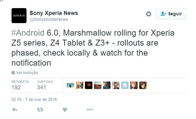 sony xperia z5 android marshmallow