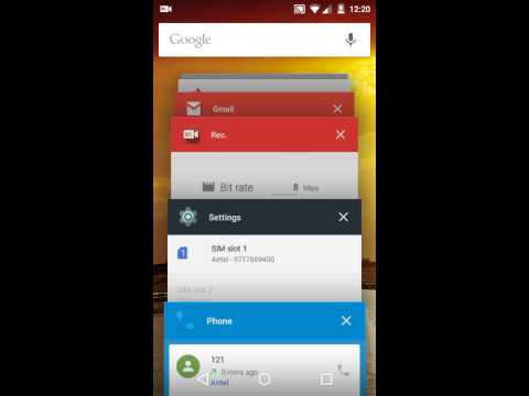 Android One running Android 5.1 and Dialer behavior with multiple sims