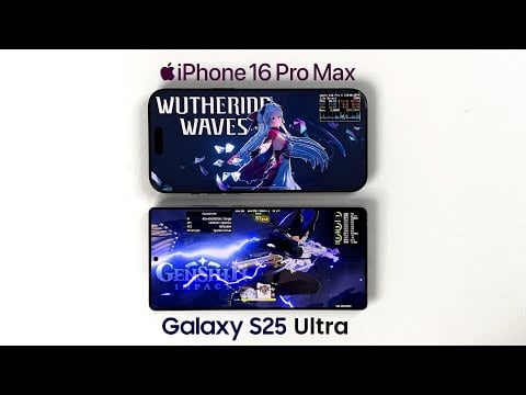 Galaxy S25 Ultra vs iPhone 16 Pro Max in Genshin Impact & Wuthering Waves | Android & iOS Gaming