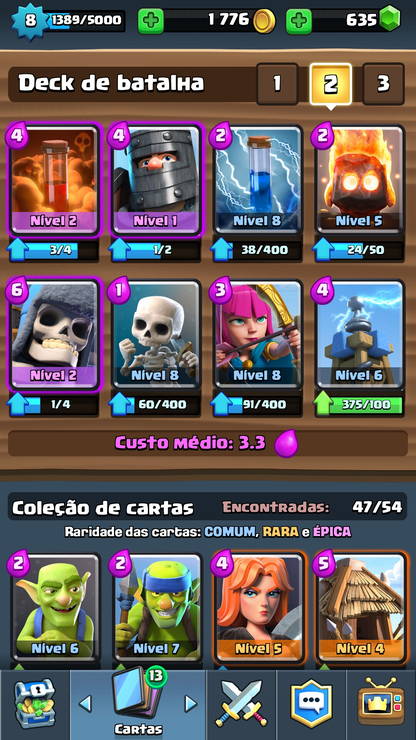 Clash Royale - Cartas