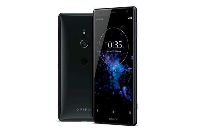 xperia xz2 na cor preta