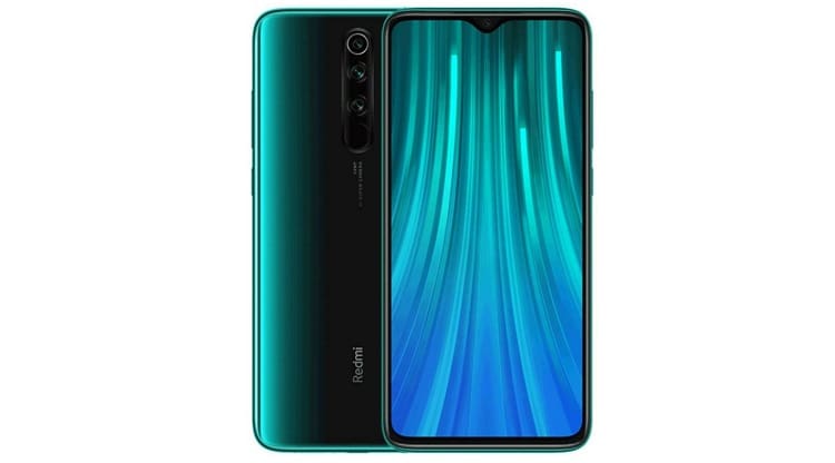 Redmi Note 8 Pro na cor verde.