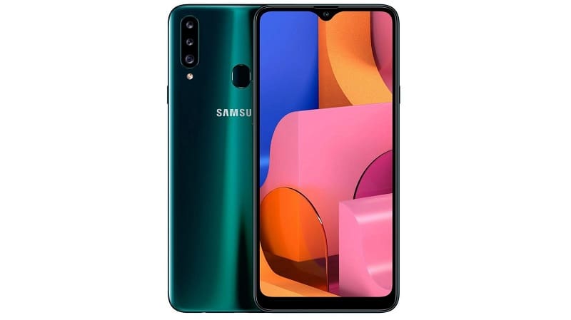 Galaxy A20s verde.