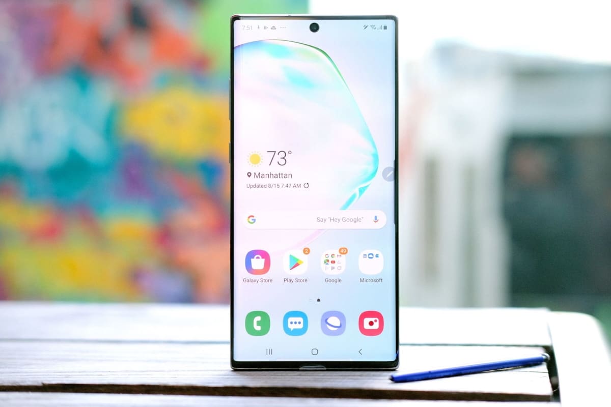 Galaxy Note 10+ e Pixel 4 comparativo.