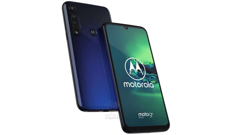 Motorola Moto G8 Plus azul.