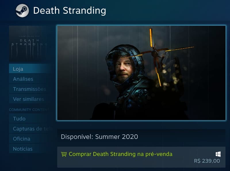 Death Stranding para PC.