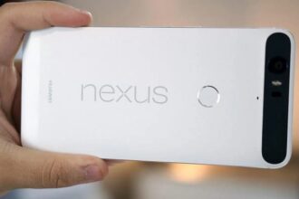 Nexus 6P branco.