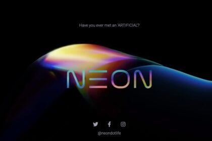 Logo da Neon, nova assistente virtual da Samsung.