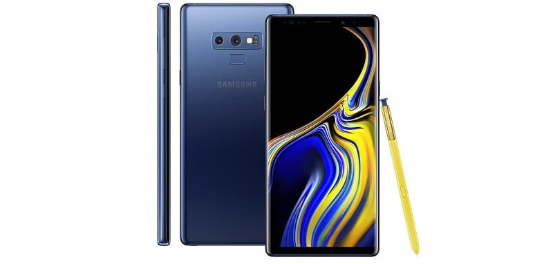 Renderização oficial do Galaxy Note 9 com a S-Pen.