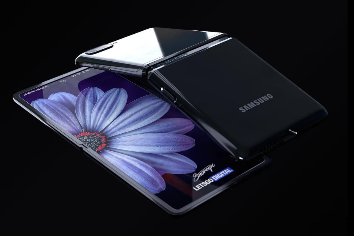 Samsung Galaxy Z Flip conceito.