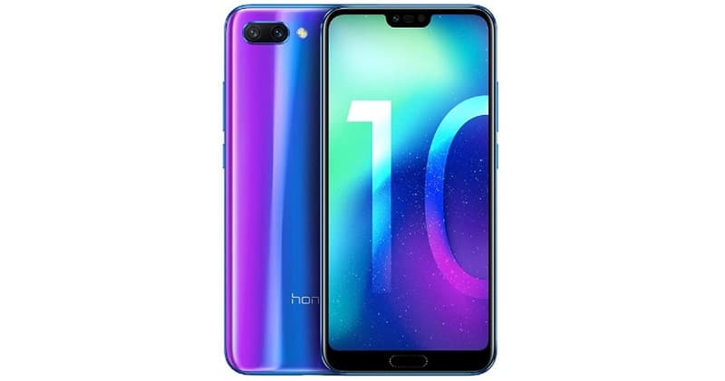 Honor 10 azul.