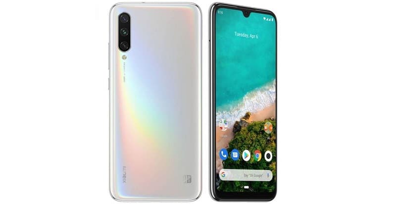 Xiaomi Mi A3 branco.