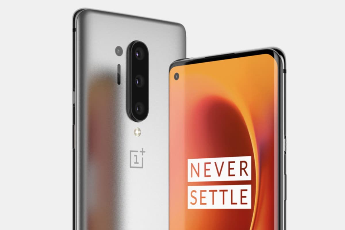 Renderização não oficial do OnePlus 8 Pro.