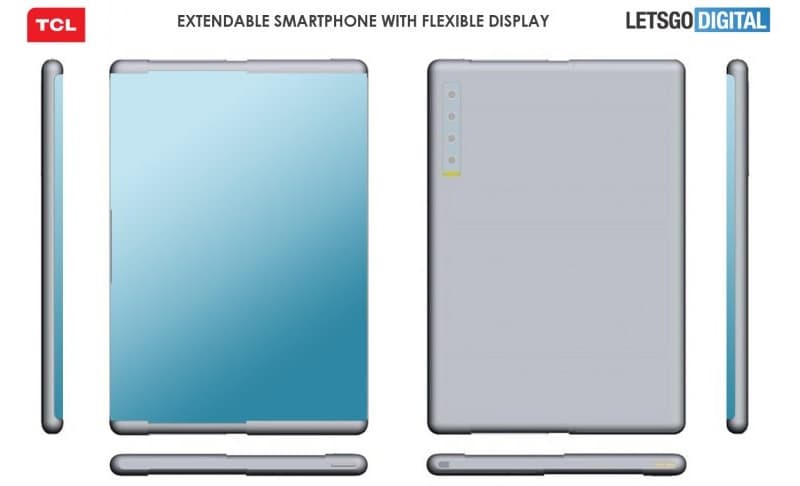 Patente de smartphone retrátil TCL.