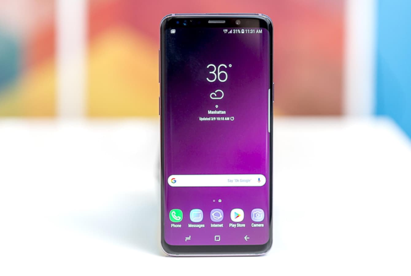 Samsung Galaxy S9.