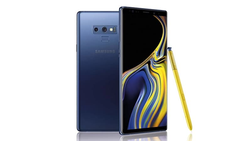 Galaxy Note 9 com a S Pen.