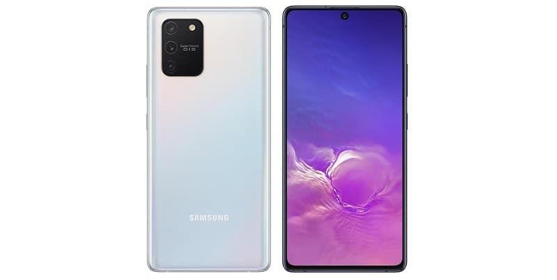 Galaxy S10 Lite branco.