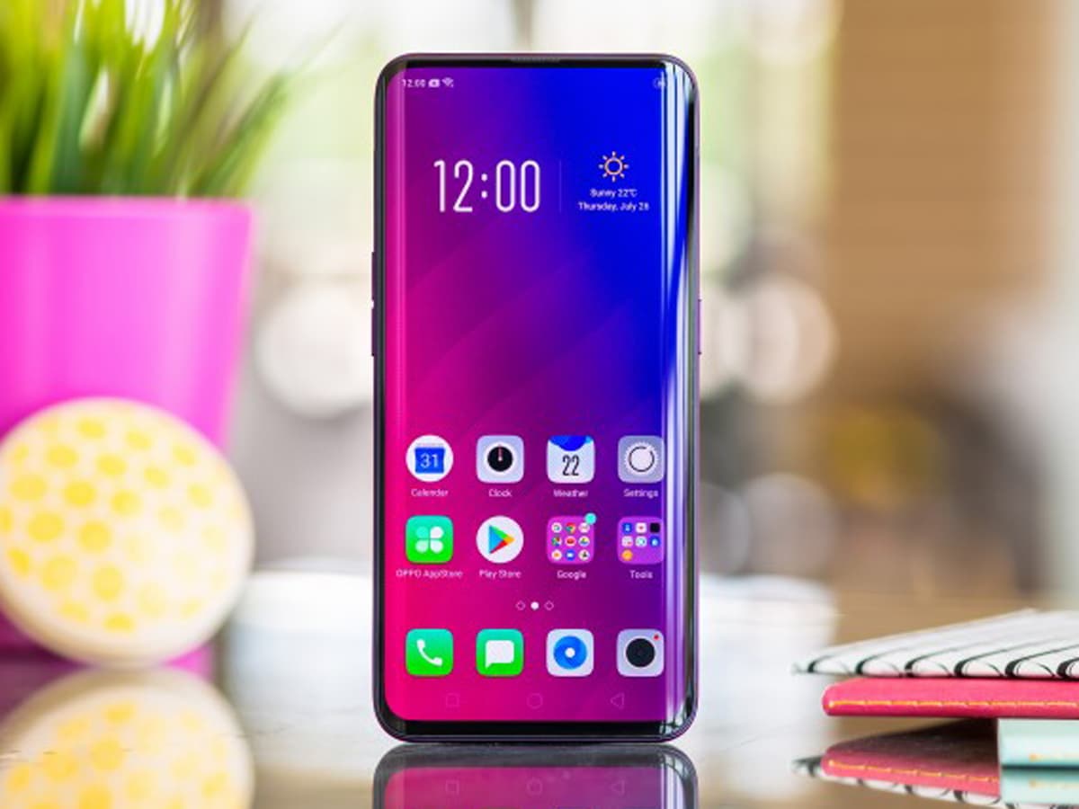 Oppo Find X tela.