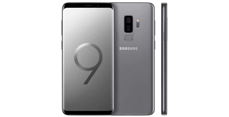 Galaxy S9 Plus cinza.