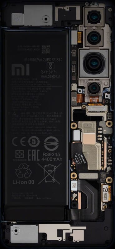 xiaomi mi 10 transparent edition bateria