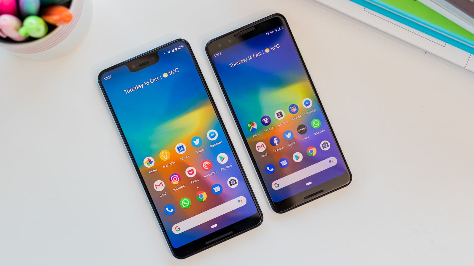 Pixel 3 e 3 XL descontinuados.