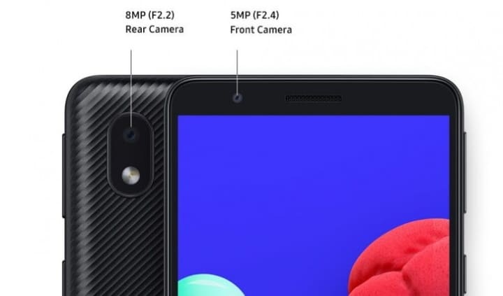 galaxy a01 core cameras