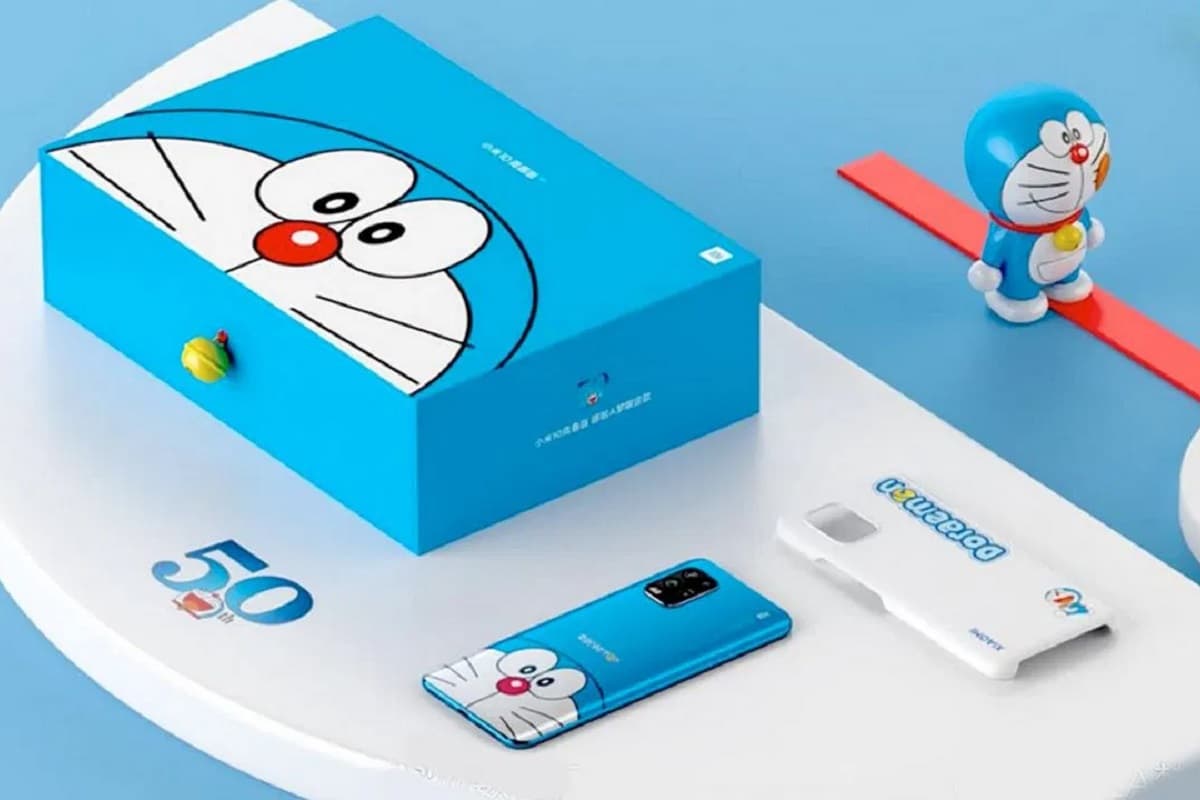 Caixa Mi 10 Youth Doraemon Edition.