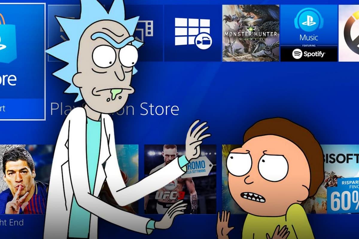 Rick and Morty comercial para Sony.