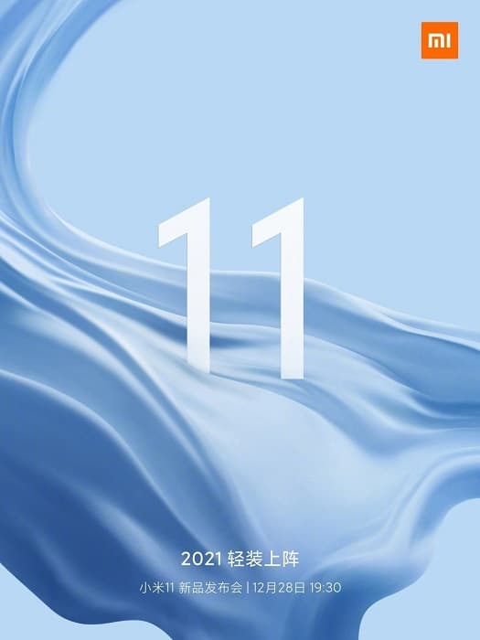 Teaser de lançamento linha Xiaomi Mi 11