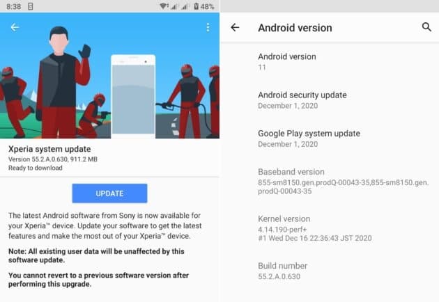Atualização Sony Xperia 1 e Xperia 5