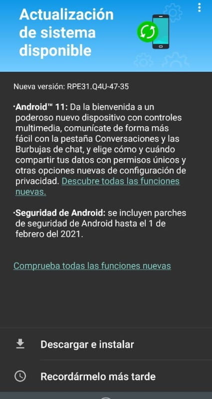 android 11 moto g8