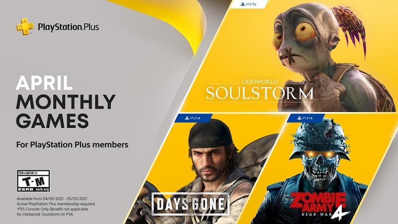 PS Plus abril de 2021