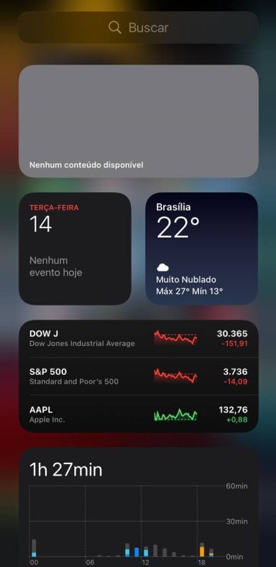 widgets iphone ios bateria