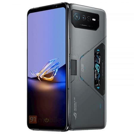 ASUS ROG Phone 6D Ultimate na cor space gray