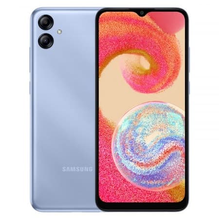 Galaxy A04e na cor azul