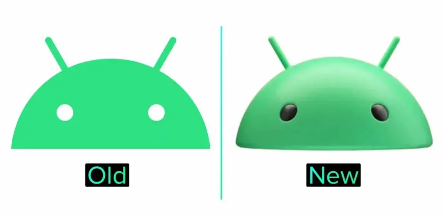 android novo logo 3d