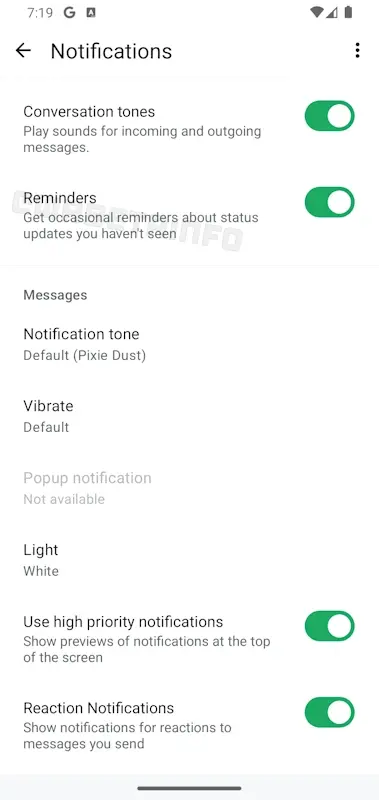 whatsapp notificacoes