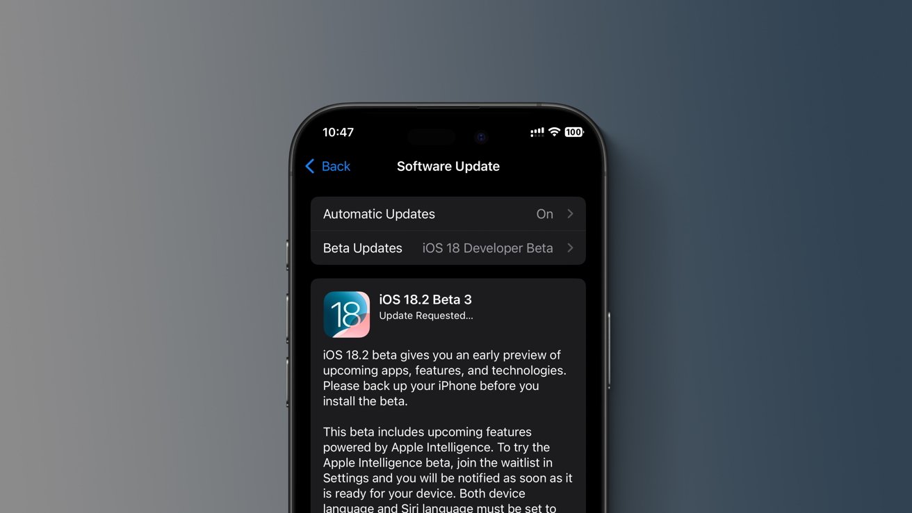 ios 18.2 beta 3 oficial