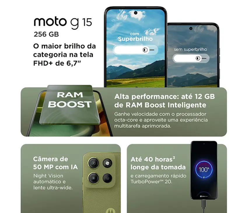 moto g15 especificacoes