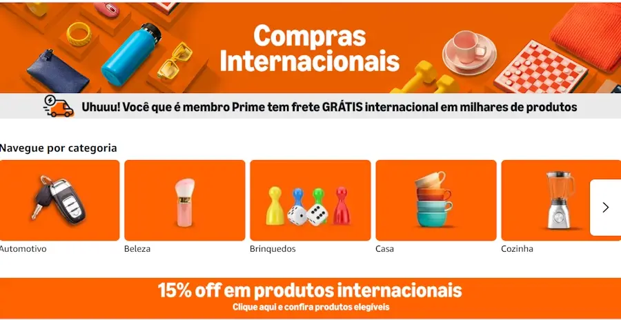 compras internacionais amazon