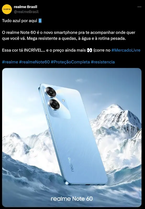 realme note 60 oficial