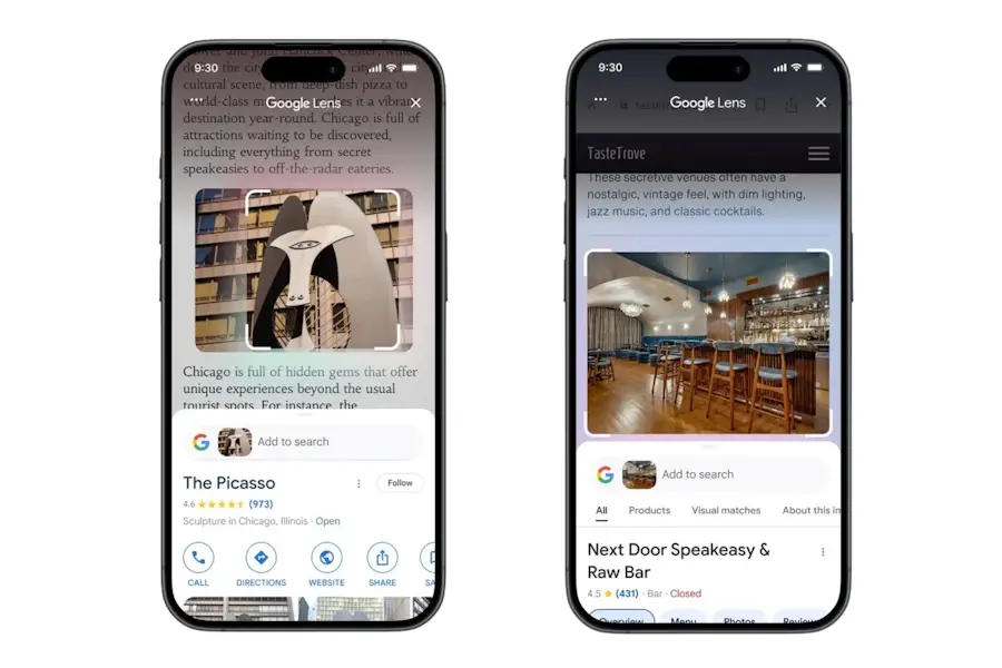 google lens no iphone