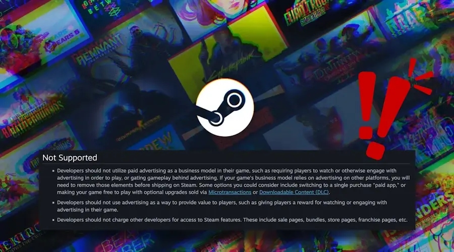 valve anuncios nos games da steam